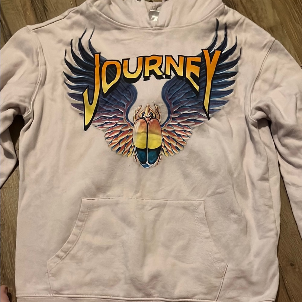 Journey Graphic Hoodie in Cream